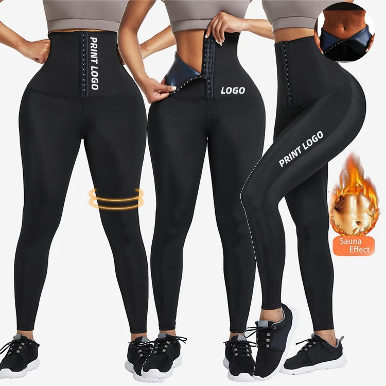 

Dropshipping Adjustable High Waist Neoprene Tummy Control Leggings Waist Trainer Yoga Pants Leggings