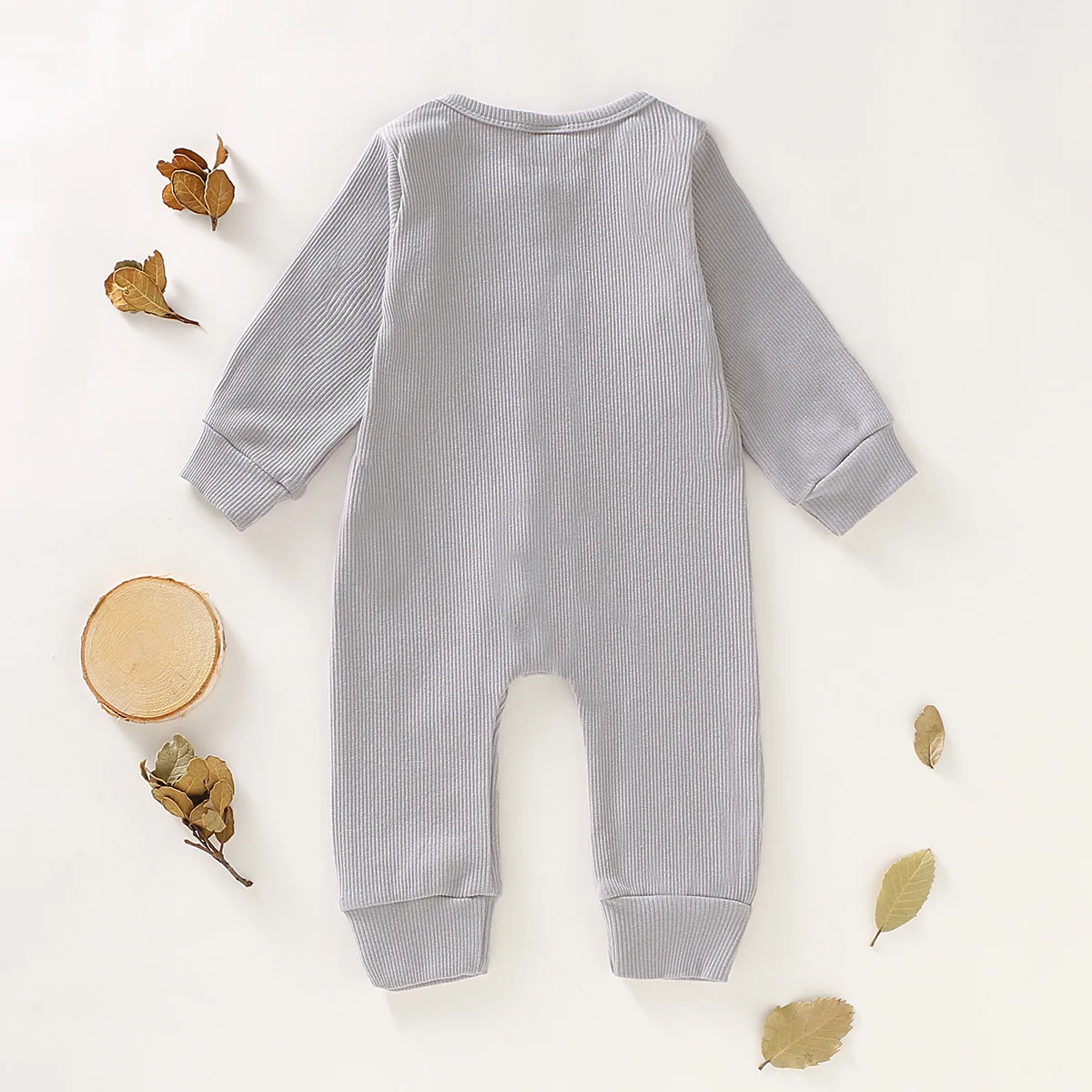 Solid Color Ribbed New Born Baby Cotton Linen Rompers Buy Ribbed Baby