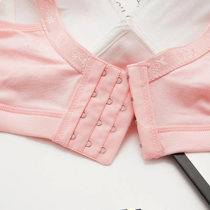 Hot Sale Breast Feeding Bra Adjustable Nursing Bra Clips Front Open Cup