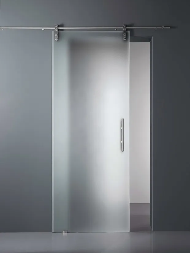 Acid etched glass /Frosted glass bathroom door with high quality and good price