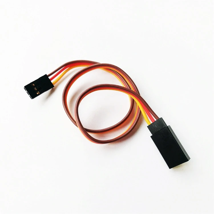 12 Cables Extensores Servo De 3 Pines 26 AWG Futaba/JR - 4 Longitudes (7, 15, 30, 60 Cm) Para RC Y Robótica