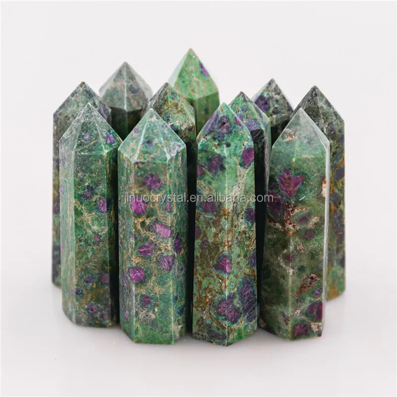 Wholesale 50pcs Natural Ruby In Fuchsite Stone Square Shape Pendant Bead 20X20mm