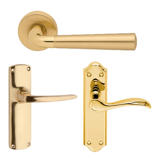 Brass Garage Double Sided Door Pull Handle And Door Lock Handle Buy