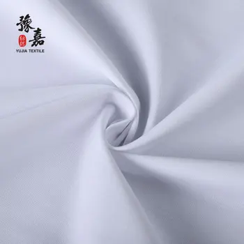 Wholesale 65 Polyester 35 Cotton Fabric 100*50 Bleach Fabric White
