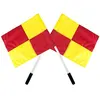 Wholesale custom sports match linesman flags soccer hand signal referee flag