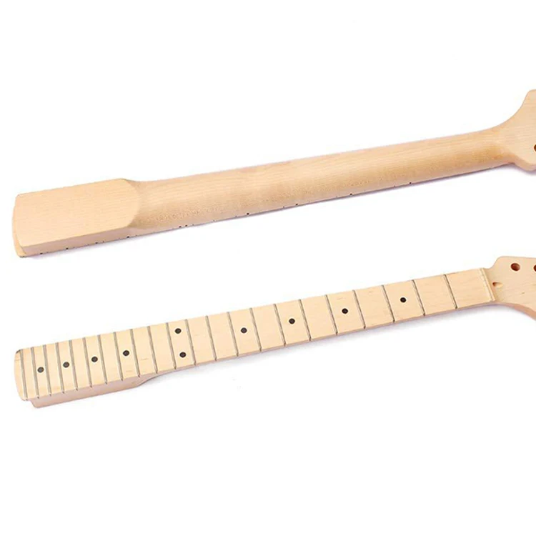 Wholesale 22 Frets Unfinished Guitar Neck Replacement Maple St Electric Guitar Neck For Diy