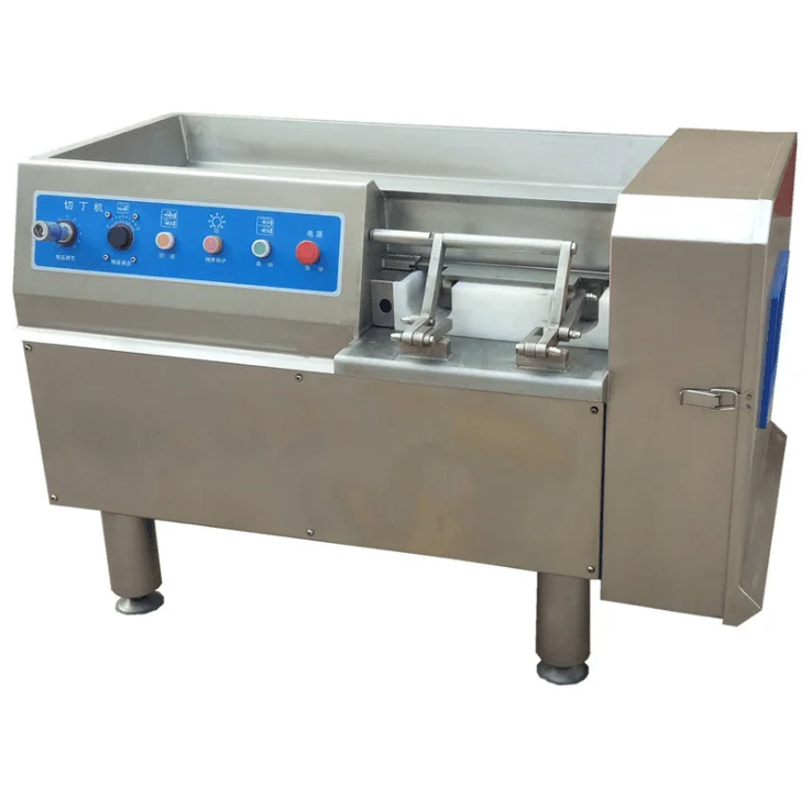 Electric Industrial Beef Dicer / Diced Frozen Meat Cutting Machine