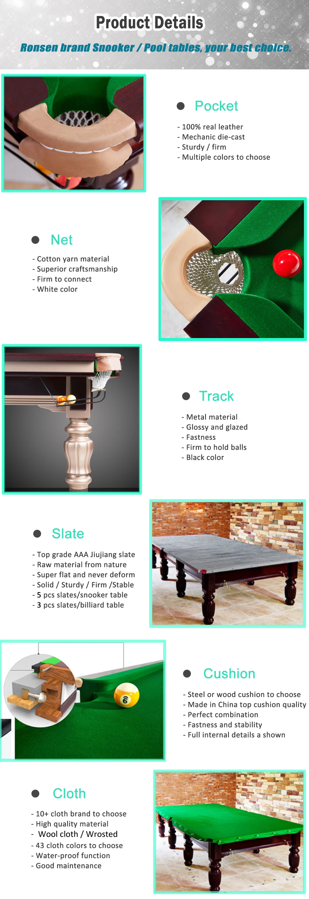 World Standard Size Cheap Price 12ft Slates Base Steel Cushion Game Snooker Table With Cloth