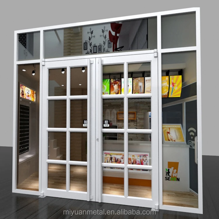 Commercial Glass Entry Aluminum Storefront Door - 5 Year Warranty