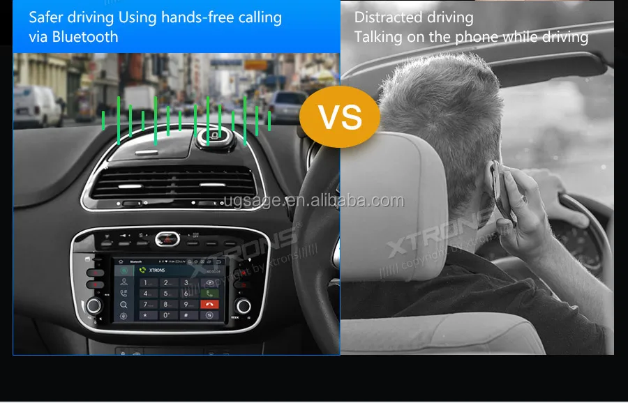 Xtrons 1 Din Android 9.0 Car Multimedia System For Fiat Punto Linea