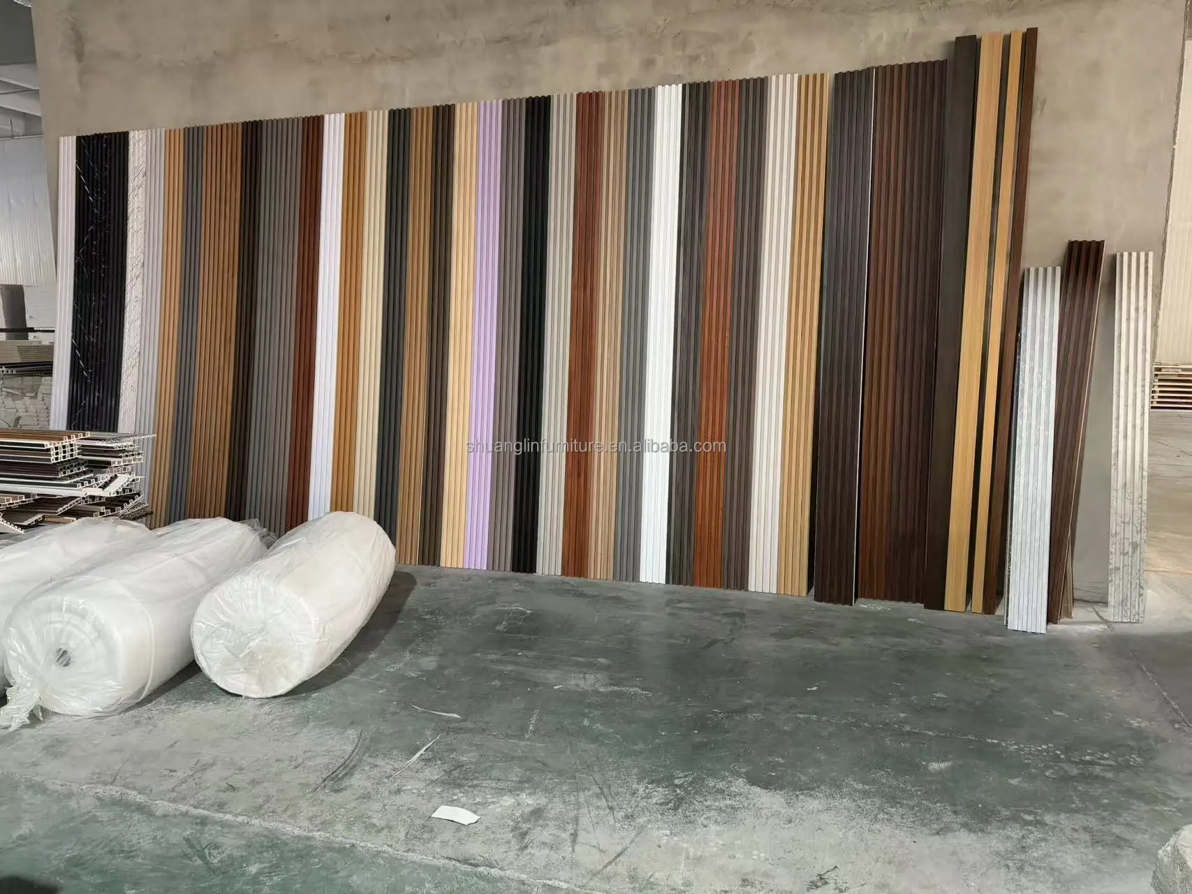 Interior Fluted Wall Panel Sheet Pvc Marble White Wood 3d Wallpanel Wpc ...