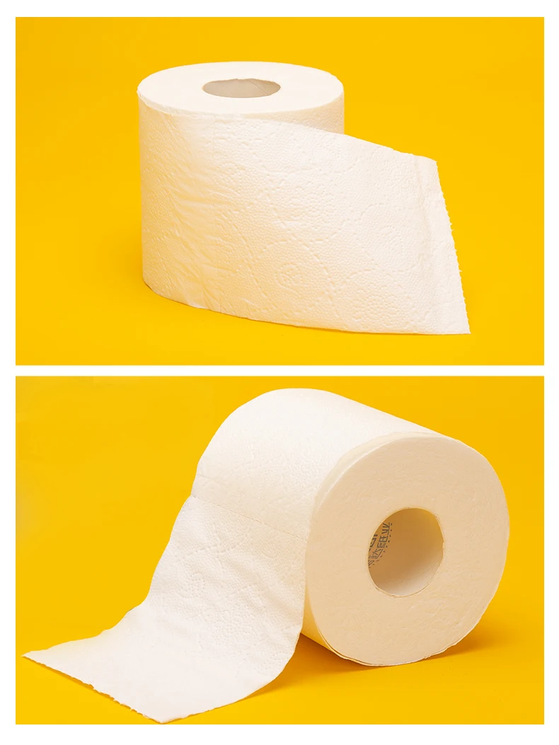 Custom Toilet Tissue Roll Virgin Pulp Toilet Paper 3ply 300 Sheets