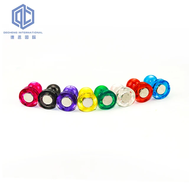 Colorful Push Magnet Pin Button With Strong Neodymium ...