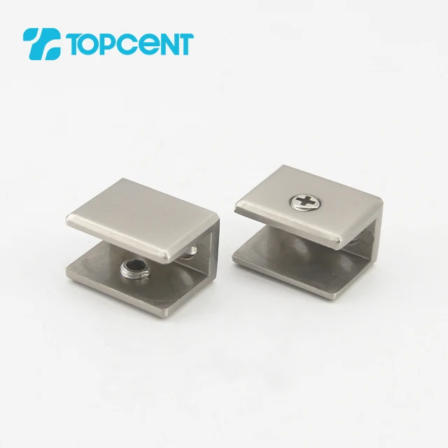 Topcent 90 Degree Decorative Glass Corner Holder Mirror Mounting Shelf