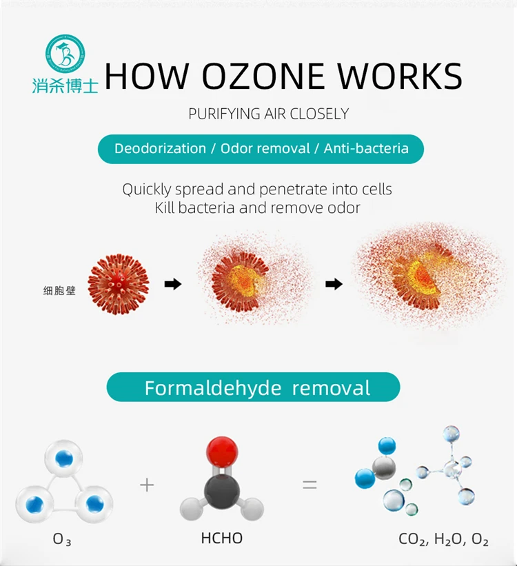 Multi Use Killing Bacteria Ozone Germicidal Portable Air Freshener