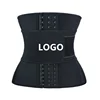 Black Hooks Three layers Latex Waist Trainer Women Sweat Belt