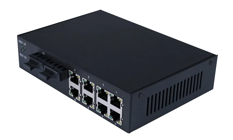 Best Selling Giga Ethernet Network 8 Port Poe Switch With 1000M Dual Fiber Optical Module