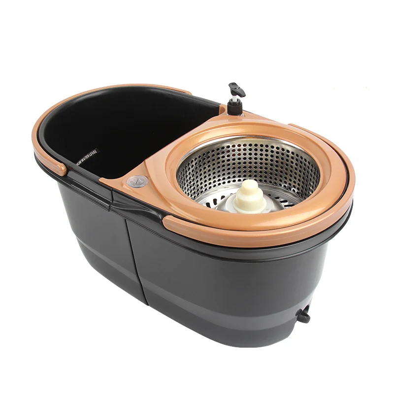 Splitable Design 360 Degree Rotating Cleaning Easy Life Spin Magic Stainless Steel Rotating Bucket Mop
