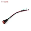 12mm Dome Head Red Waterproof Momentary Switch Push Button