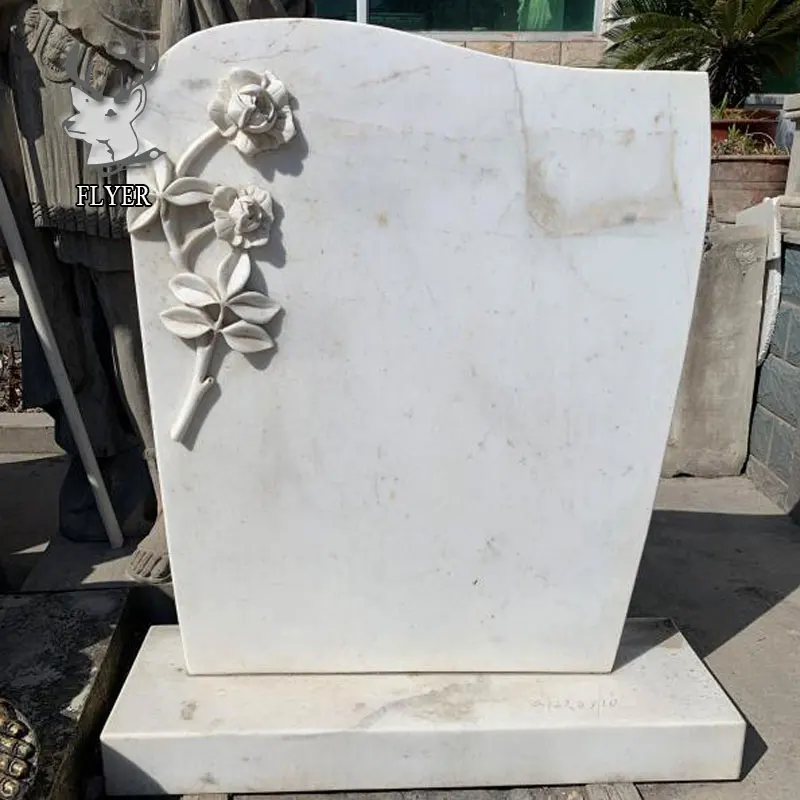 stone european style white marble tombstone marble monument for