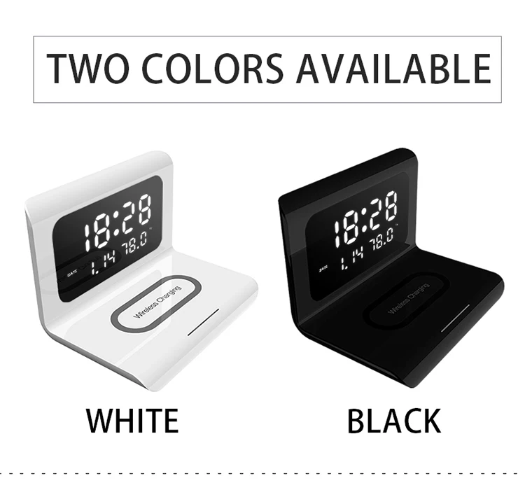 Wireless charging speaker 2020 alarm clock wireless charger 10W wireless phone charger