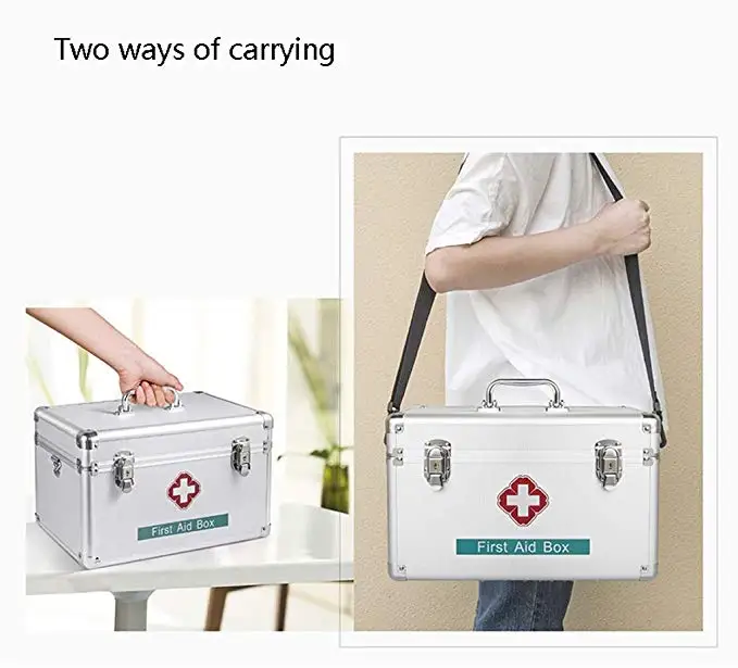 Combination Locking Medicine Box Medication Lock Organizer Carrying