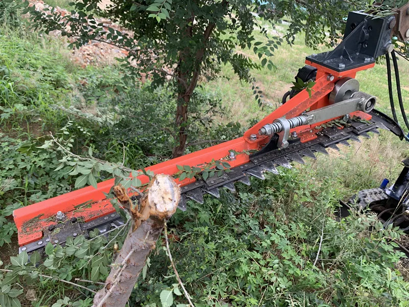 1800mm Hydraulic Hedge Cutter Trimmer Mounted For Excavator / Tractor