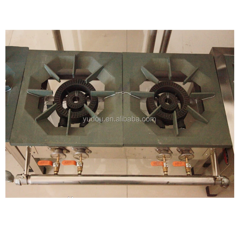 Factory enlarge cooktop 3 4 burner ranges gas stove with adjustable leg