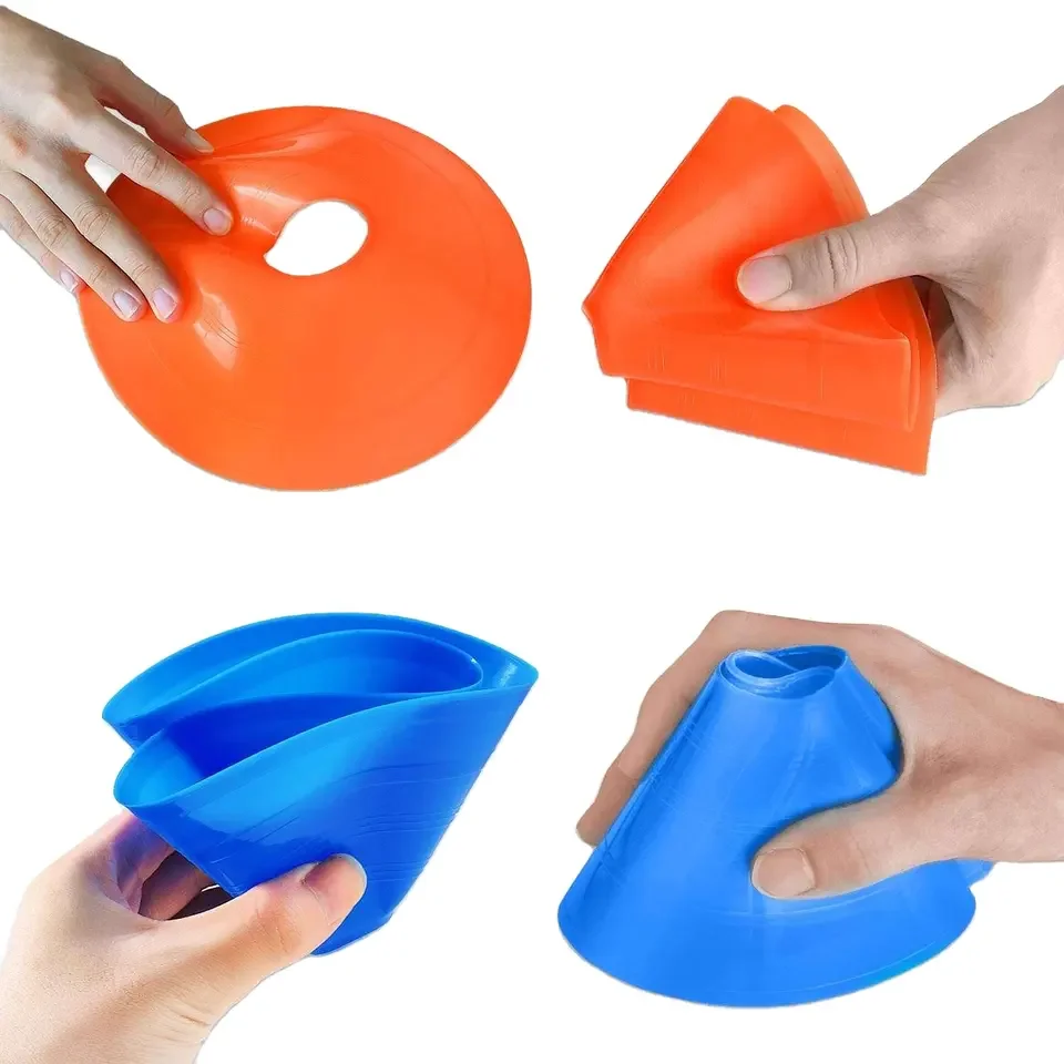 Soccer Cones Agility Training Disc Cone With Carry Bag And Holder For