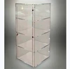 methacrylate 4 layers showcase transparent with flap encased lock hinge door plexiglass display case