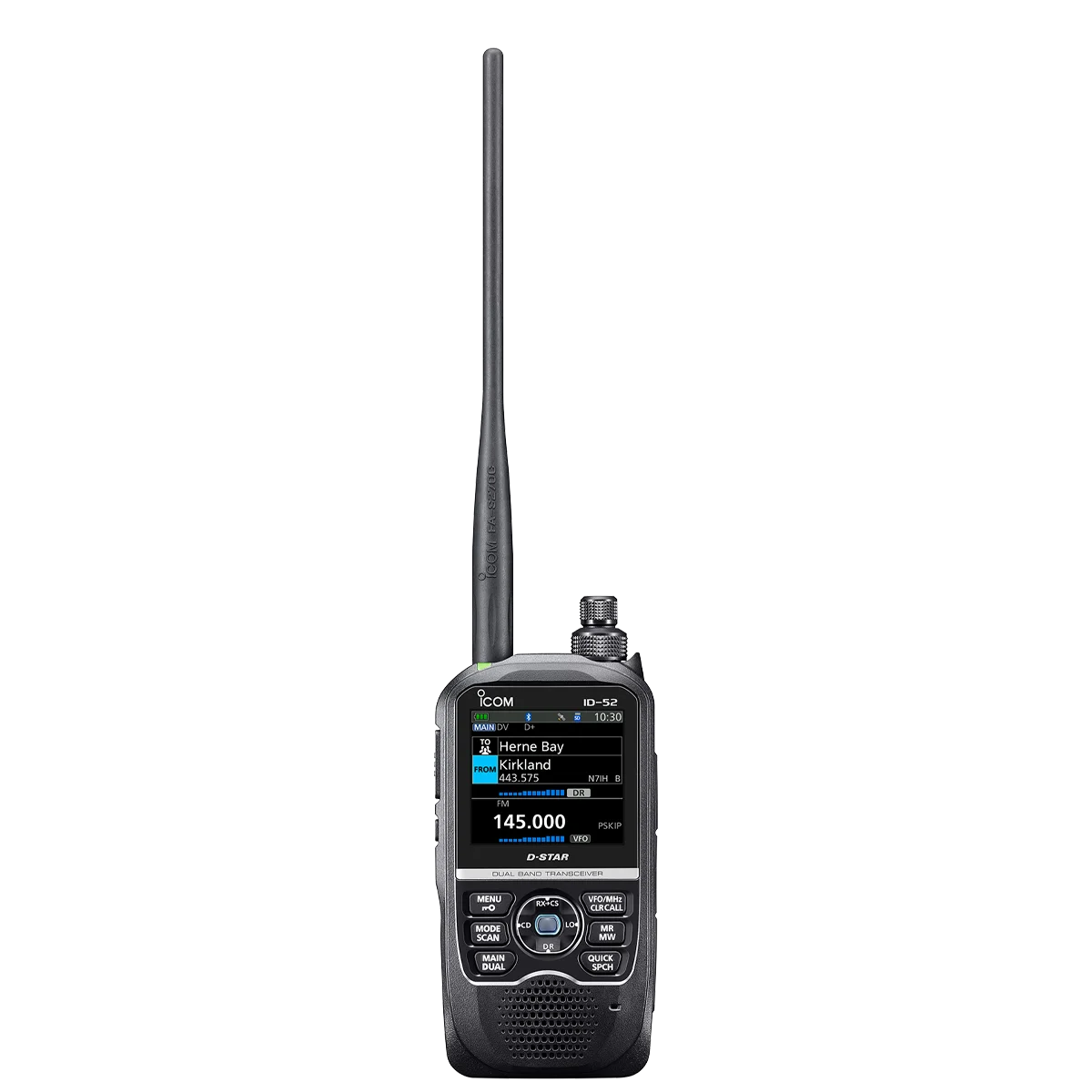 Id52a Vhf/uhf Digital Transceiver Multifunction Dstar Dual