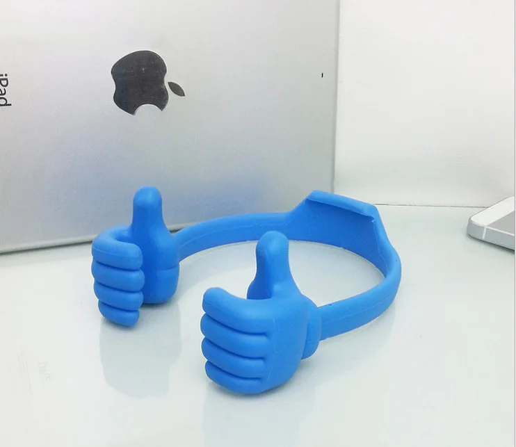 Portable thumbs up finger mobile phone stand