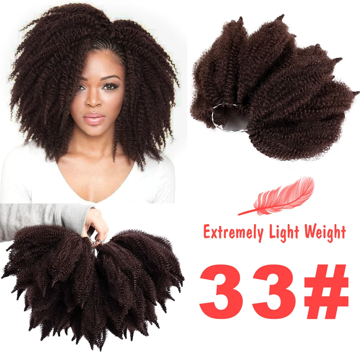 Marley Afro Curl Marley Braid Hair Top Quality Ombre Marley Braids Faux