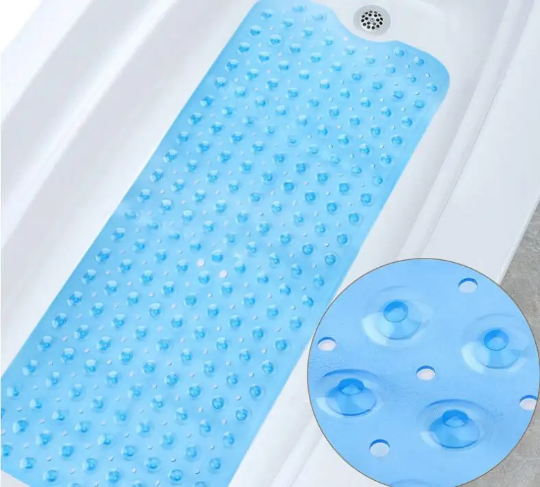 Anti Slip Massage Silicone Shower Mat Bath Tub Mat With Strong Suction