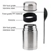 Stainless Steel Soup And Meal Jar Vacuum Thermos Food Flask With Spoon