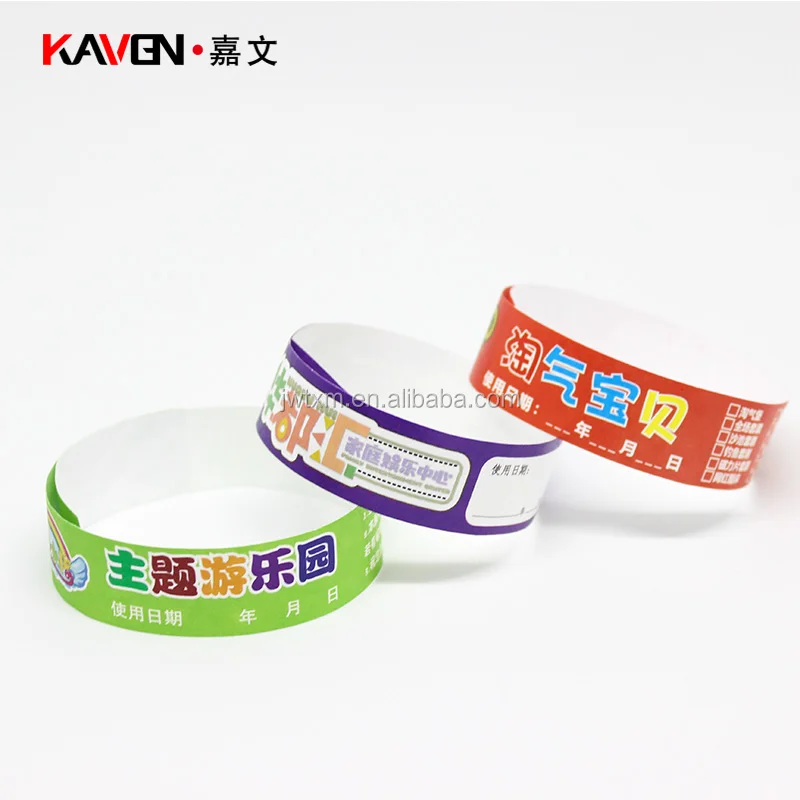 custom amusement park wristbands