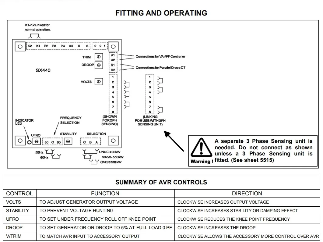 Avr sx460 схема подключения