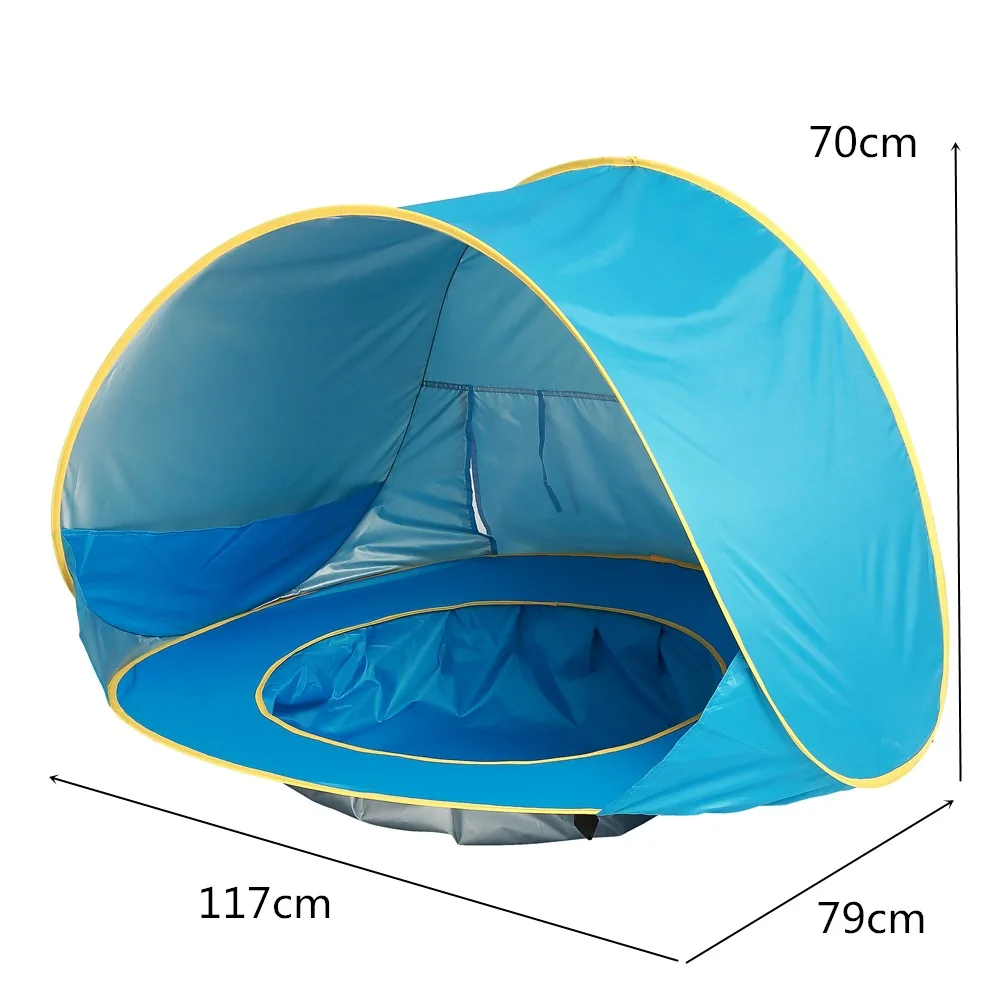 Waterproof Compact Windbreak Protection Newborn Infant Baby Beach Tents With Mini Pool - Buy Babytent Shade,Outdoor Sunscreen Pool,Children's Tent Treasure Product on Alibaba.com