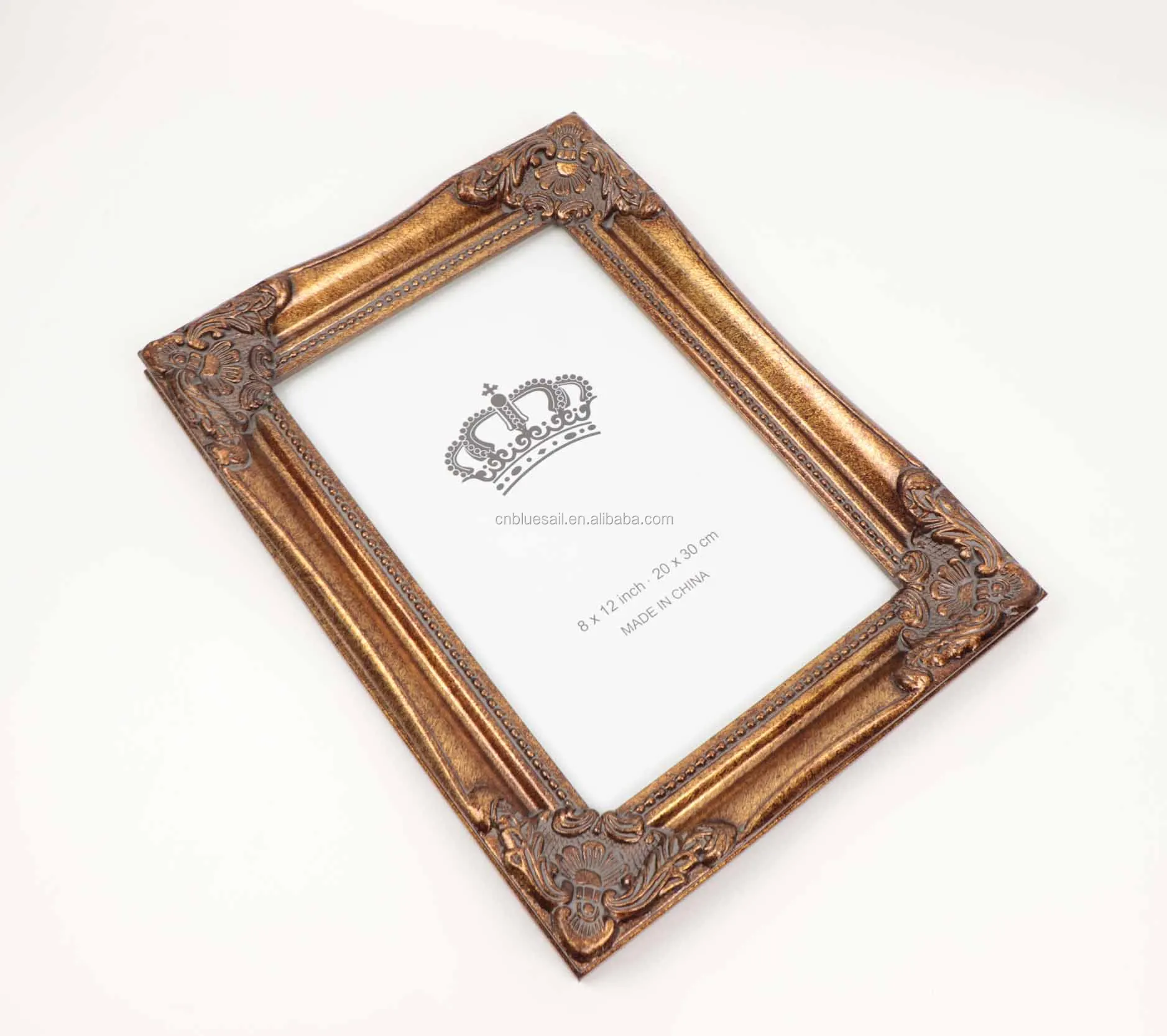 Wood Antique Photo Frame,Baroque Style Frame For Oil Painting,Handmade