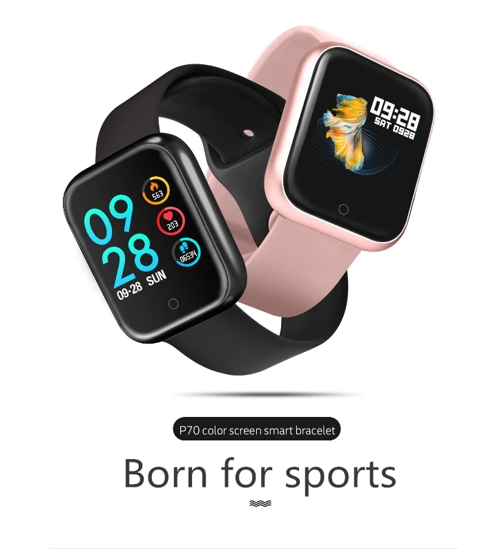 Promotion P70 Sport Smart Watch P70 Smartwatch P70 Smart Bracelet Hate