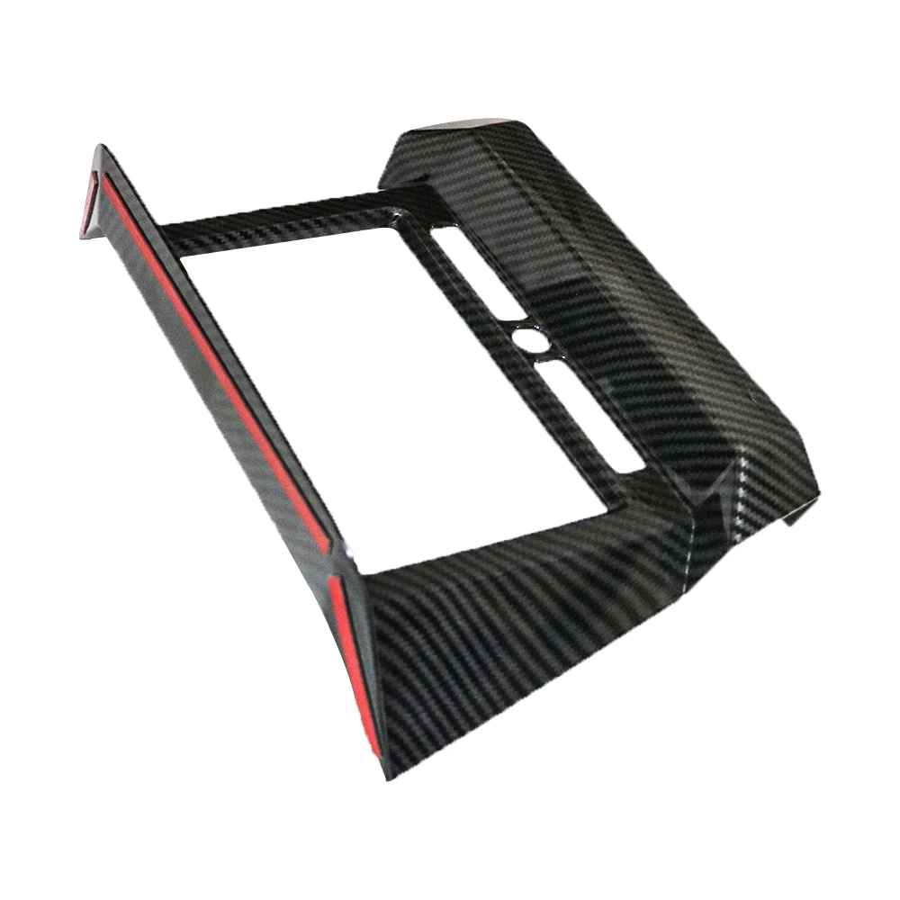 Carbon Fiber Abs Dashboard Gps Utv Navigation Panel Frame Cover For