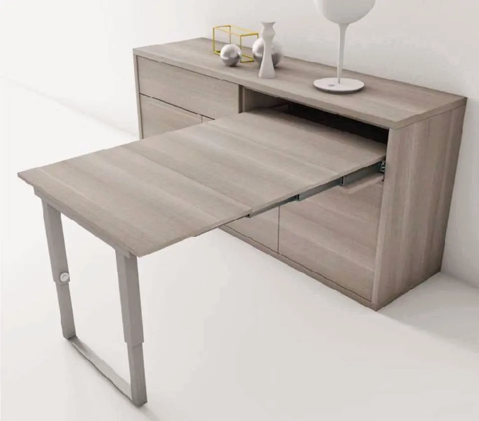 Smart Furniture Parts Pull Out Dining Table Hardware 5 Section T Type