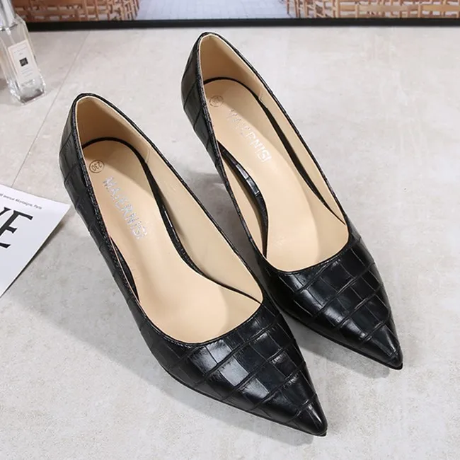 New Coming Ladies Office Shoes Women Heels Comfortable Pumps The Four