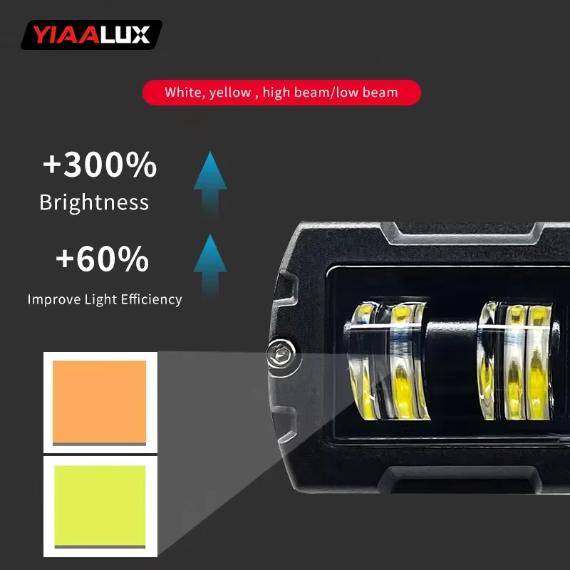 Rectangle Skull 35W 3000LM 6500K-7000K Auxiliary Lamp Fog Light supplier