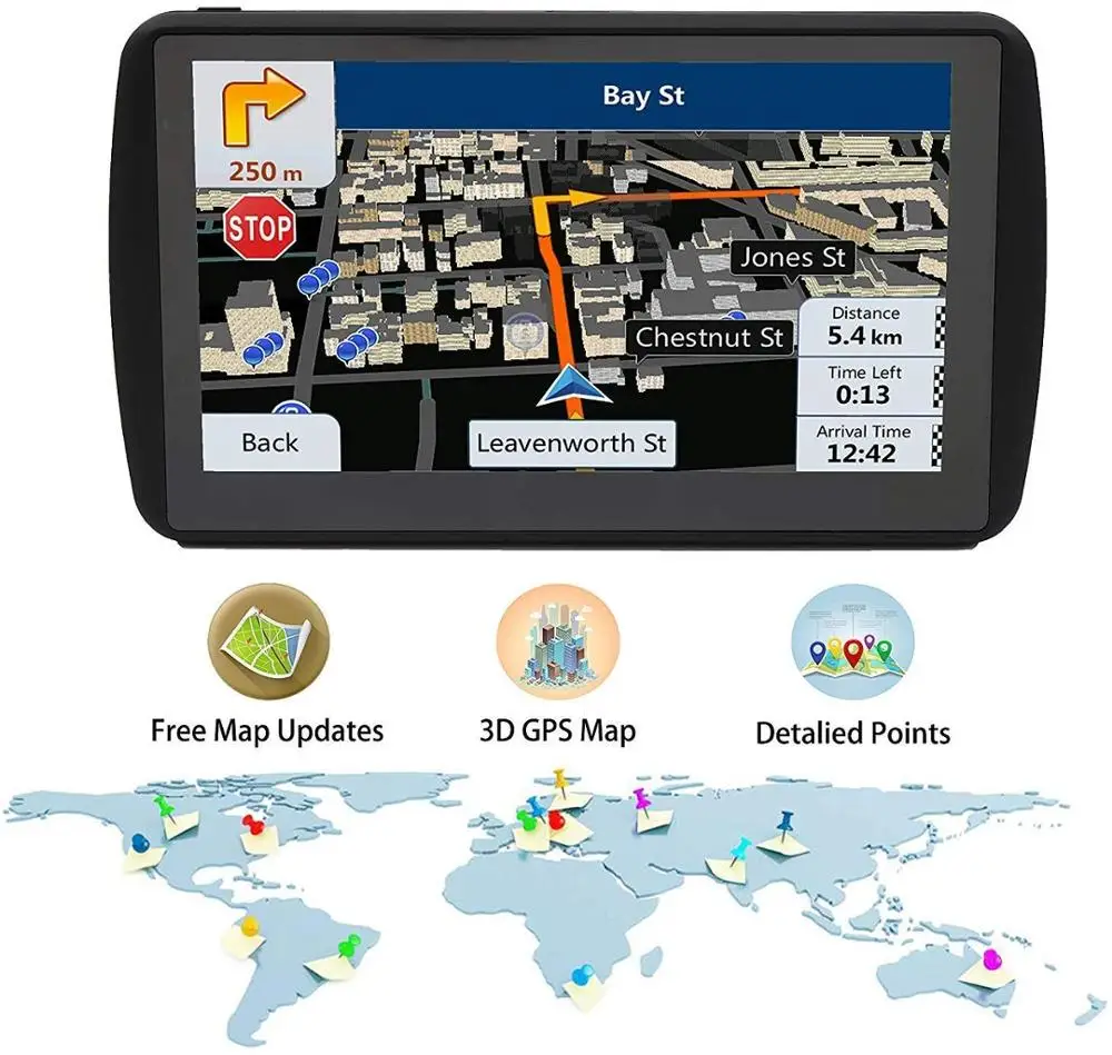 Asser Championship Raw 7 Inch Portable Gps Navigation System For Car Locator Navigation Free Map  30 Languages 2d 3d View Map Display - Buy S100 Car Stereo With Gps  Navigation,Car Stereo Android Gps Navigation,Universal Car