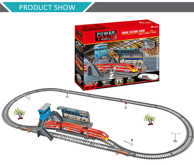 slot car and train set