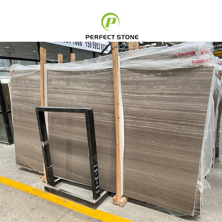 Big Slab Armani Brown Marble Wholesale Customized Natural Marble manufacture