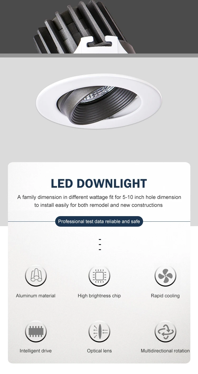 9w Led Recessed Ceiling Spotlight Modular Design High Ra Downlight - Buy 6w  Spot Light,Spot Light,Ceiling Spotlight Product on Alibaba.com