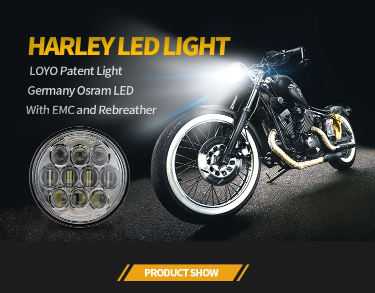 5.75" head light for harley