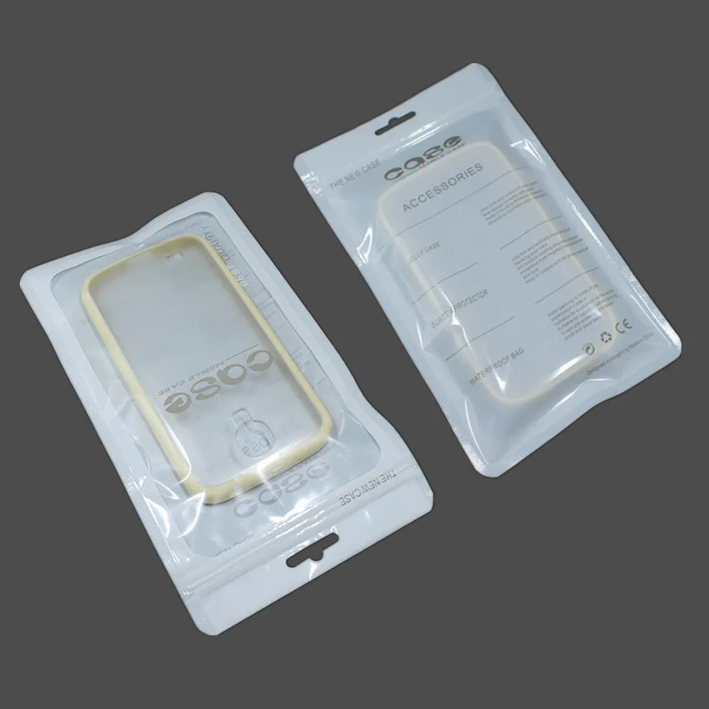 透明的塑料 usb 数据线包装袋手机外壳自密封袋带挂孔